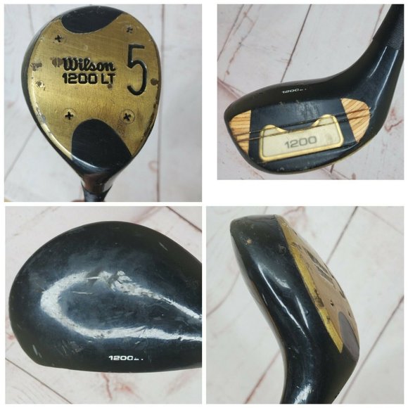 Wilson 1200 LT #5 Vintage Rare Wood Golf Club RH Fairway Pro Step Steel Shaft - Picture 3 of 12